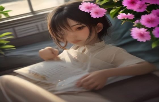 手绘插画风格呈现的幕后花絮场景，画面构图温馨，色调柔和带有怀旧感